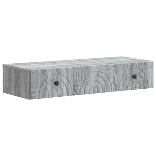 vidaXL Fali oldaltábla Szürke Sonoma 87,5 x 34,5 x 17 cm Szerelt Fa