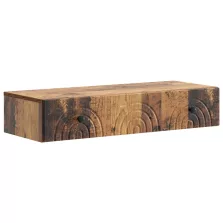   vidaXL Fali oldaltábla Antik Fa 87,5 x 34,5 x 17 cm Szerelt Fa