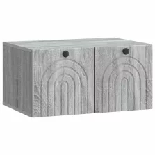   vidaXL Fali TV szekrény Szürke Sonoma 59,5 x 41 x 30 cm Szerelt Fa