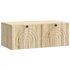   vidaXL Fali TV szekrény Sonoma Tölgy 78,5 x 41 x 30 cm Szerelt Fa