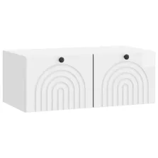   vidaXL Fali TV szekrény Magasfényű Fehér 78,5 x 41 x 30 cm Szerelt Fa