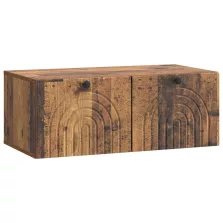   vidaXL Fali TV szekrény Antik Fa 78,5 x 41 x 30 cm Szerelt Fa