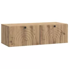   vidaXL Fali TV szekrény Kézműves Tölgy 99 x 41 x 30 cm Szerelt Fa