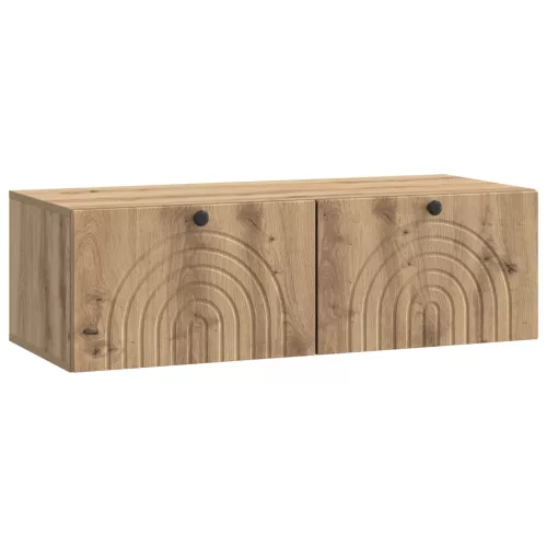 vidaXL Fali TV szekrény Kézműves Tölgy 99 x 41 x 30 cm Szerelt Fa