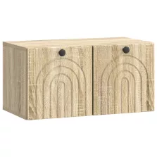   vidaXL Fali TV szekrény Sonoma Tölgy 59,5 x 31 x 30 cm Szerelt Fa