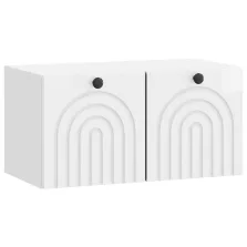   vidaXL Fali TV szekrény Magasfényű Fehér 59,5 x 31 x 30 cm Szerelt Fa