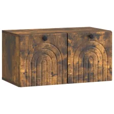   vidaXL Fali TV szekrény Füstös Tölgy 59,5 x 31 x 30 cm Szerelt Fa