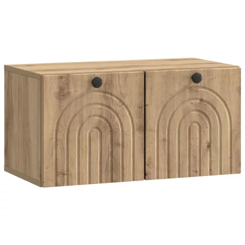 vidaXL Fali TV szekrény Kézműves Tölgy 59,5 x 31 x 30 cm Szerelt Fa