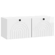   vidaXL Fali TV szekrény Magasfényű Fehér 78,5 x 31 x 30 cm Szerelt Fa