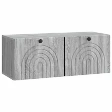   vidaXL Fali TV szekrény Szürke Sonoma 78,5 x 31 x 30 cm Szerelt Fa