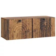   vidaXL Fali TV szekrény Antik Fa 78,5 x 31 x 30 cm Szerelt Fa