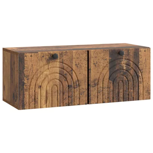 vidaXL Fali TV szekrény Antik Fa 78,5 x 31 x 30 cm Szerelt Fa
