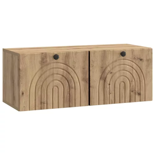 vidaXL Fali TV szekrény Kézműves Tölgy 78,5 x 31 x 30 cm Szerelt Fa