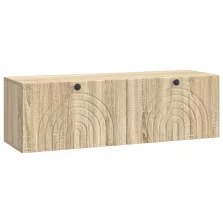   vidaXL Fali TV szekrény Sonoma Tölgy 98 x 31 x 30 cm Szerelt Fa