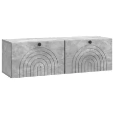   vidaXL Fali TV szekrény Betonszürke 98 x 31 x 30 cm Szerelt Fa