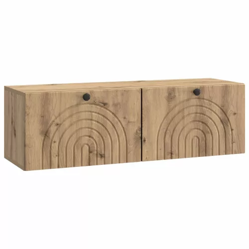 vidaXL Fali TV szekrény Kézműves Tölgy 98 x 31 x 30 cm Szerelt Fa