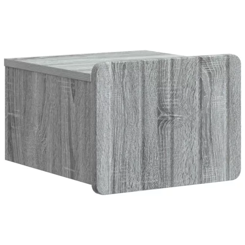 vidaXL Fali éjjeli szekrény Szürke Sonoma 33 x 34,5 x 24 cm Szerelt Fa