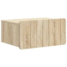   vidaXL Fali éjjeli szekrény Sonoma Tölgy 49 x 34,5 x 24 cm Szerelt Fa