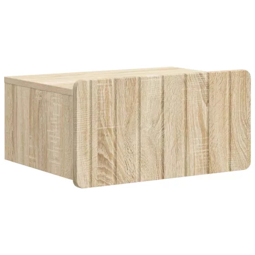 vidaXL Fali éjjeli szekrény Sonoma Tölgy 49 x 34,5 x 24 cm Szerelt Fa