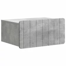  vidaXL Fali éjjeli szekrény Betonszürke 49 x 34,5 x 24 cm Szerelt Fa