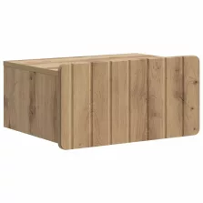   vidaXL Fali éjjeli szekrény fiókkal Kézműves Tölgy 49 x 34,5 x 24 cm