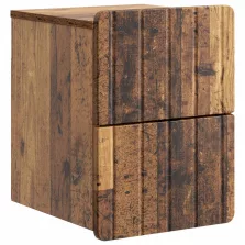   vidaXL Fali éjjeli szekrény Antik Fa 33 x 34,5 x 43 cm Szerelt Fa