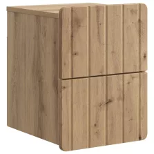   vidaXL Fali éjjeli szekrény fiókkal Kézműves Tölgy 33 x 34,5 x 43 cm