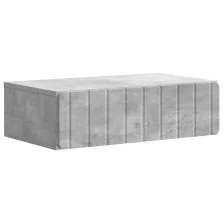   vidaXL Fali oldaltábla Betonszürke 59 x 34,5 x 17 cm Szerelt Fa