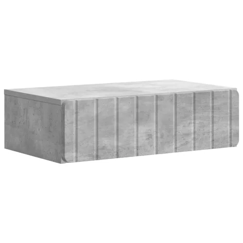 vidaXL Fali oldaltábla Betonszürke 59 x 34,5 x 17 cm Szerelt Fa