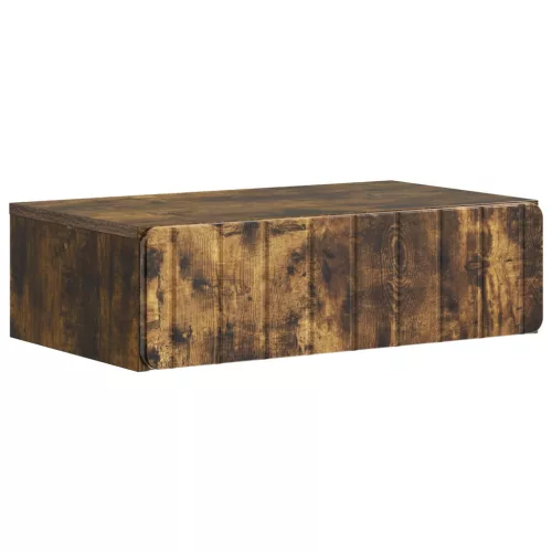 vidaXL Fali oldaltábla Füstös Tölgy 59 x 34,5 x 17 cm Szerelt Fa