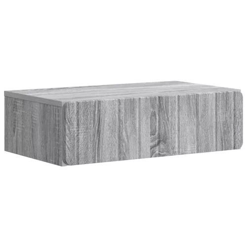 vidaXL Fali oldaltábla Szürke Sonoma 59 x 34,5 x 17 cm Szerelt Fa