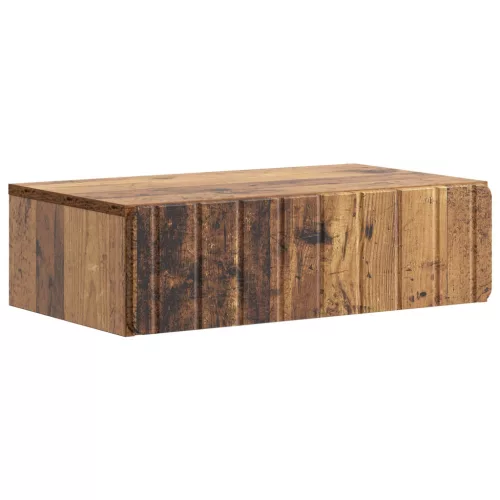 vidaXL Fali oldaltábla Antik Fa 59 x 34,5 x 17 cm Szerelt Fa