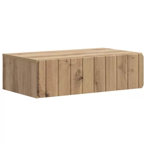 vidaXL Fali oldaltábla Kézműves Tölgy 59 x 34,5 x 17 cm Szerelt Fa