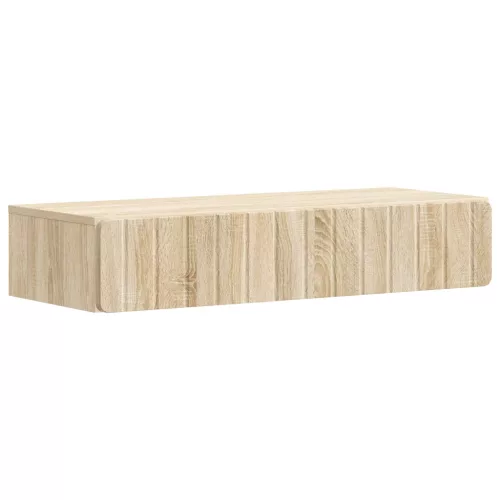 vidaXL Fali oldaltábla Sonoma Tölgy 87,5 x 34,5 x 17 cm Szerelt Fa