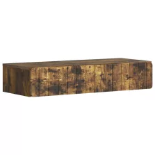   vidaXL Fali oldaltábla Füstös Tölgy 87,5 x 34,5 x 17 cm Szerelt Fa