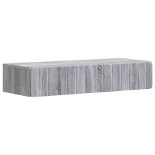   vidaXL Fali oldaltábla Szürke Sonoma 87,5 x 34,5 x 17 cm Szerelt Fa