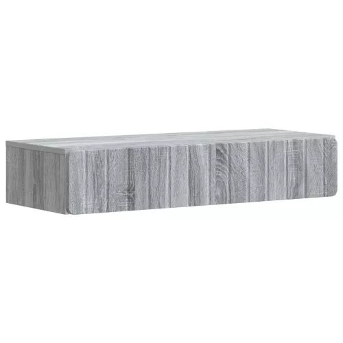 vidaXL Fali oldaltábla Szürke Sonoma 87,5 x 34,5 x 17 cm Szerelt Fa