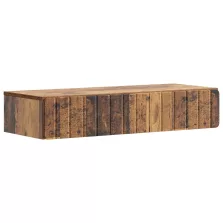   vidaXL Fali oldaltábla Antik Fa 87,5 x 34,5 x 17 cm Szerelt Fa