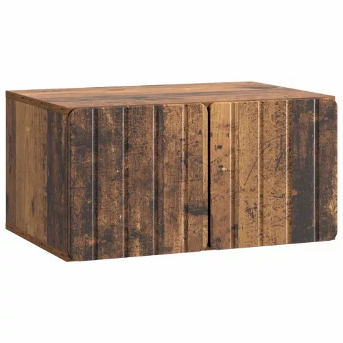 vidaXL Fali TV szekrény Antik Fa 59,5 x 41 x 30 cm Szerelt Fa