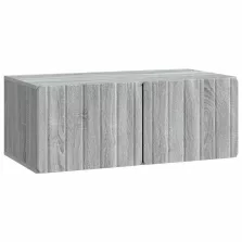   vidaXL Fali TV szekrény Szürke Sonoma 78,5 x 41 x 30 cm Szerelt Fa