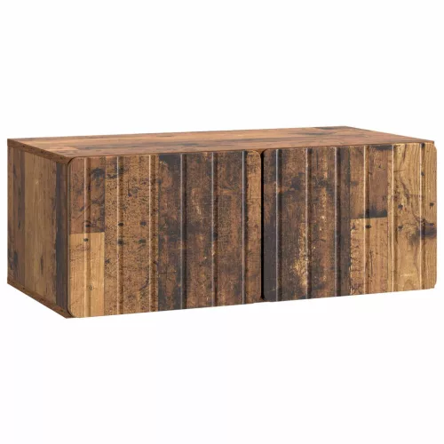 vidaXL Fali TV szekrény Antik Fa 78,5 x 41 x 30 cm Szerelt Fa