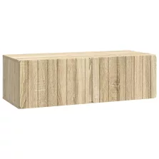   vidaXL Fali TV szekrény Sonoma Tölgy 98 x 41 x 30 cm Szerelt Fa