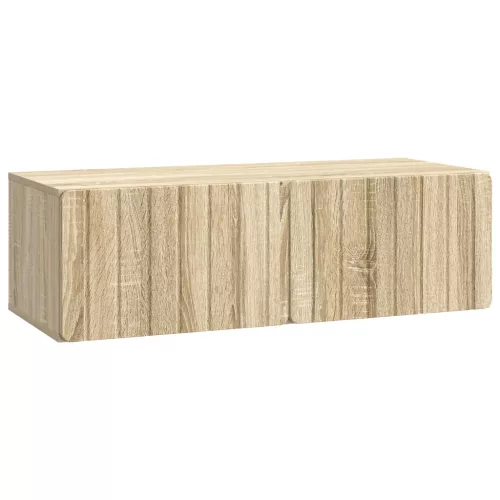 vidaXL Fali TV szekrény Sonoma Tölgy 98 x 41 x 30 cm Szerelt Fa