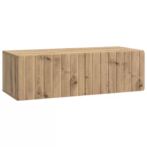 vidaXL Fali TV szekrény Kézműves Tölgy 98 x 41 x 30 cm Szerelt Fa