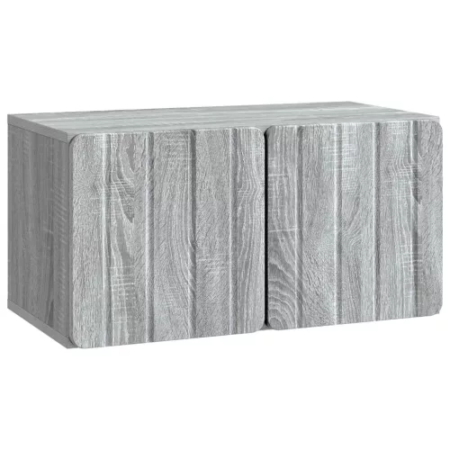 vidaXL Fali TV szekrény Szürke Sonoma 59,5 x 31 x 30 cm Szerelt Fa