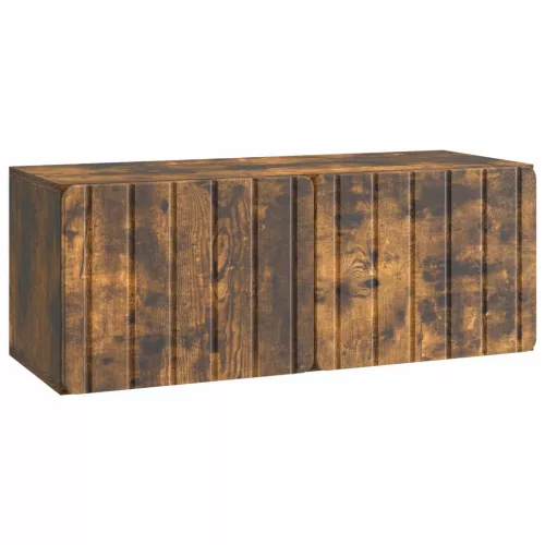 vidaXL Fali TV szekrény Füstös Tölgy 78,5 x 31 x 30 cm Szerelt Fa