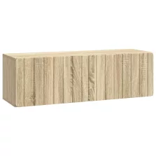   vidaXL Fali TV szekrény Sonoma Tölgy 98 x 31 x 30 cm Szerelt Fa