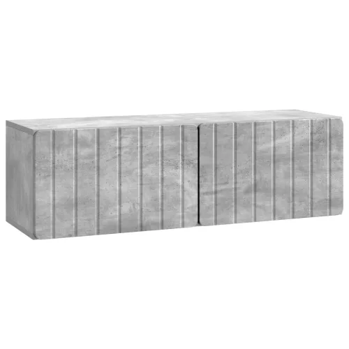 vidaXL Fali TV szekrény Betonszürke 98 x 31 x 30 cm Szerelt Fa