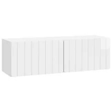   vidaXL Fali TV szekrény Magasfényű Fehér 98 x 31 x 30 cm Szerelt Fa