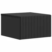   vidaXL Fali éjjeli szekrény Fekete 33 x 34,5 x 20 cm Szerelt Fa